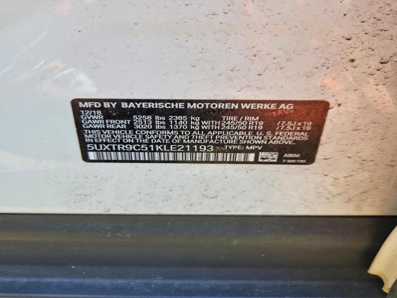 Продажа на аукционе авто 2019 Bmw X3, vin: 5UXTR9C51KLE21193, номер лота: 54182266