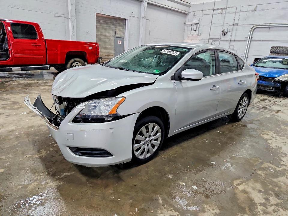 55150316 :رقم المزاد ، 1N4AB7AP1EN855258 vin ، 2014 Nissan Sentra مزاد بيع