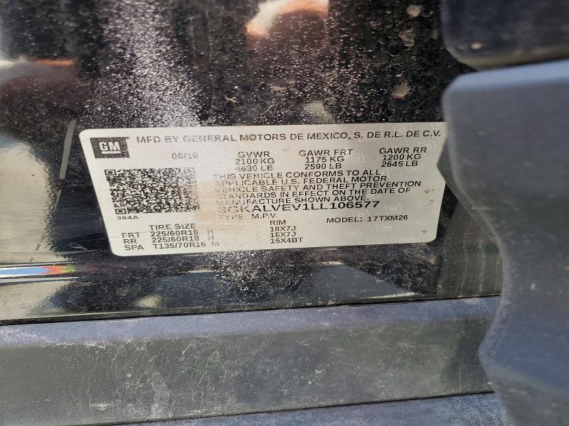 Продаж на аукціоні авто 2020 Gmc Terrain, vin: 3GKALVEV1LL106577, номер лоту: 75388105