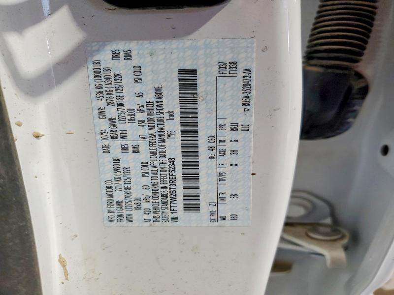 Продажа на аукционе авто 2024 Ford F250, vin: 1FT7W2BT3REF52348, номер лота: 54408236