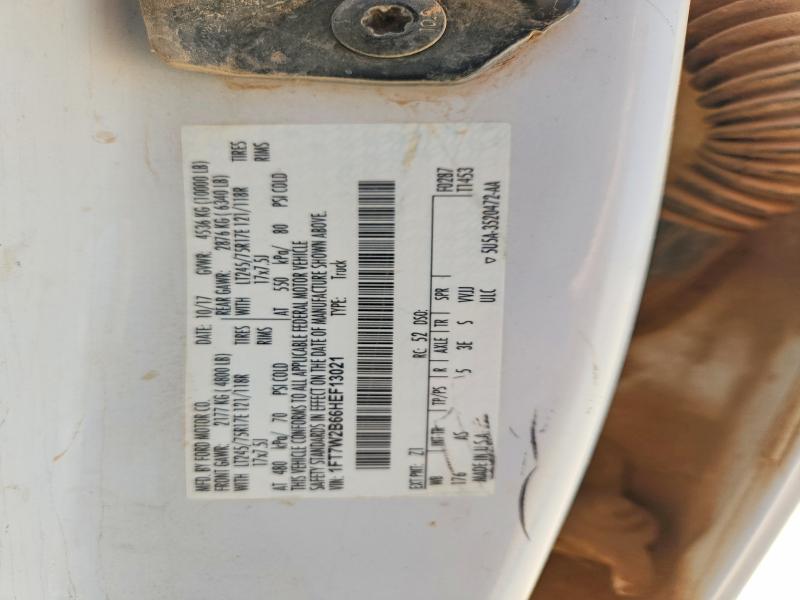 54639646 :رقم المزاد ، 1FT7W2B66HEF13021 vin ، 2017 Ford F250 مزاد بيع
