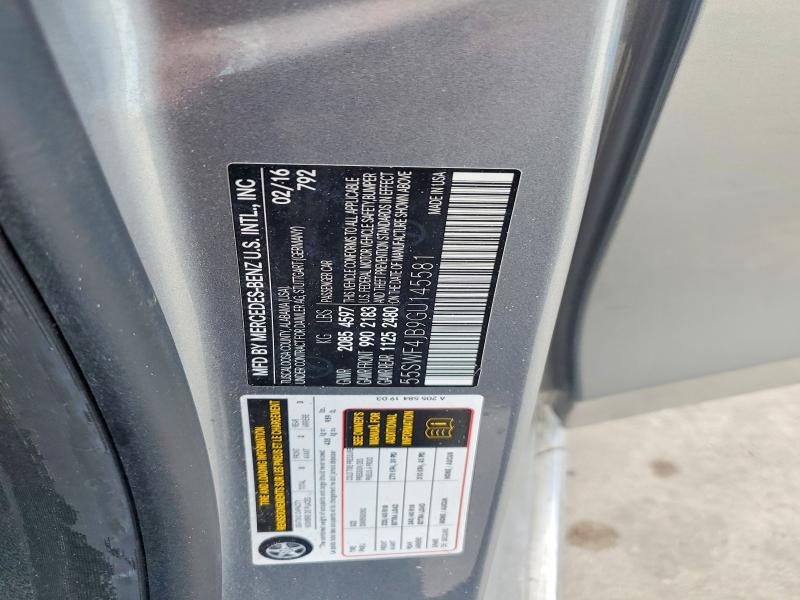 2016 Mercedes-benz C მანქანა იყიდება აუქციონზე, vin: 55SWF4JB9GU145581, აუქციონის ნომერი: 54894246