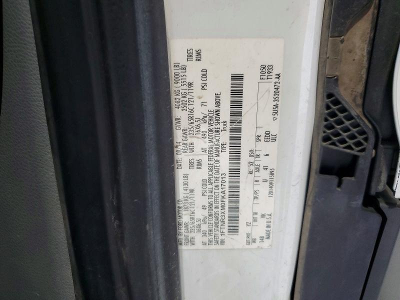 56140306 :رقم المزاد ، 1FTNR3XM0FKA17013 vin ، 2015 Ford Transit مزاد بيع