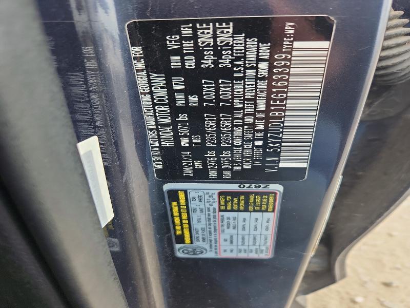 55229556 :رقم المزاد ، 5XYZUDLB1EG163399 vin ، 2014 Hyundai Santa Fe Sport مزاد بيع