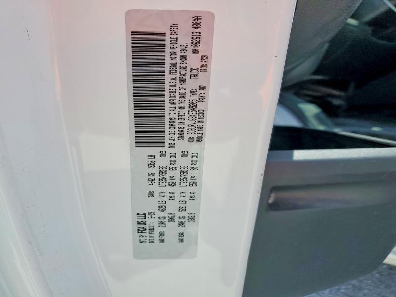 2019 Ram Promaster 3500 მანქანა იყიდება აუქციონზე, vin: 3C6URVJG8KE549205, აუქციონის ნომერი: 53603566