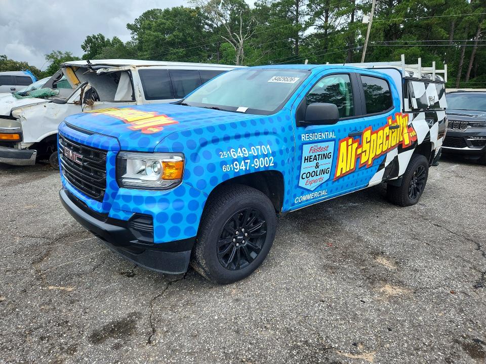 Aukcja sprzedaży 2021 Gmc Canyon, vin: 1GTG5BEN6M1203975, numer aukcji: 54629526
