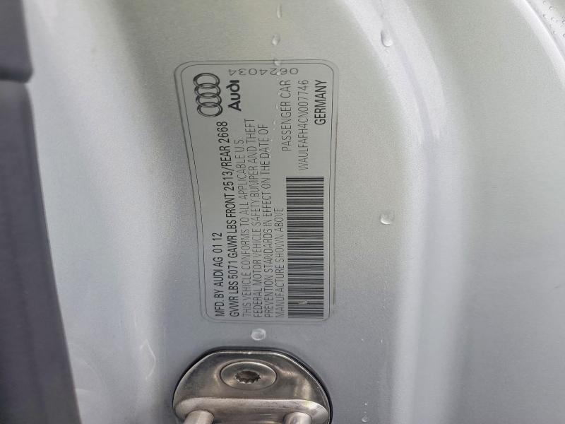 Aukcja sprzedaży 2012 Audi A5, vin: WAULFAFH4CN007746, numer aukcji: 51682006