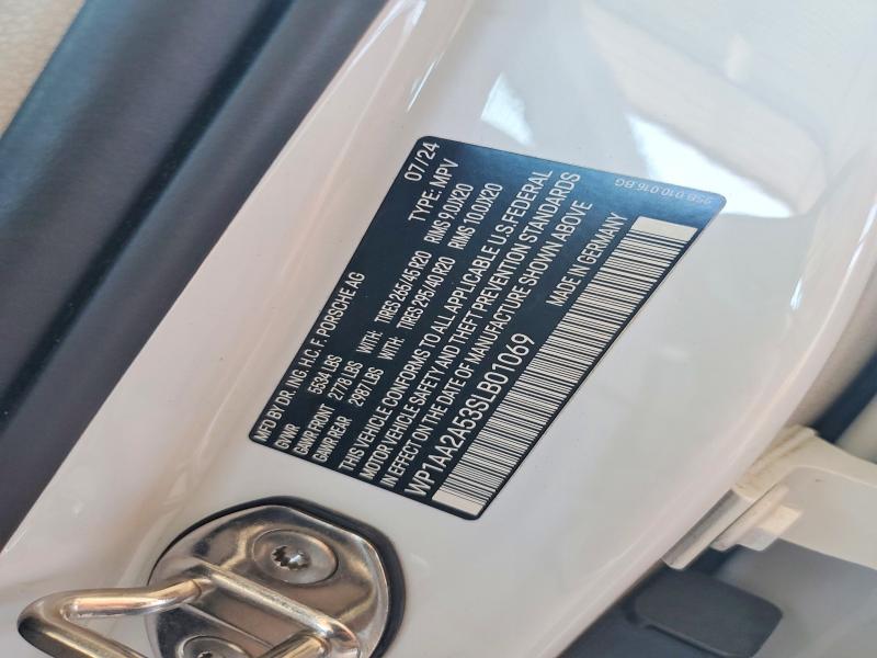 Продаж на аукціоні авто 2025 Porsche Macan, vin: WP1AA2A53SLB01069, номер лоту: 53100466