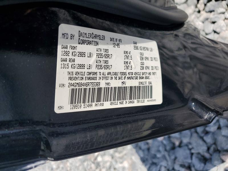 Продажа на аукционе авто 2006 Chrysler Pacifica, vin: 2A4GM684X6R755369, номер лота: 52213606