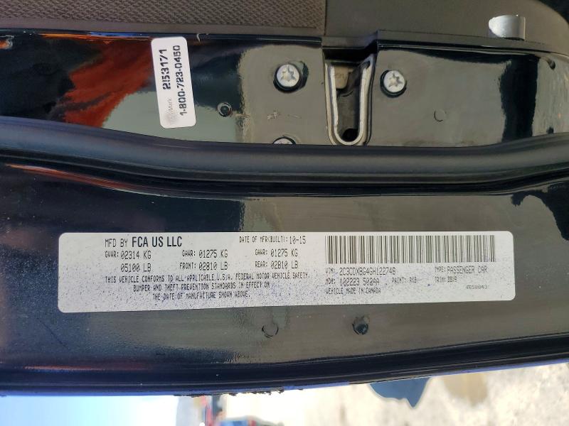 2016 Dodge Charger მანქანა იყიდება აუქციონზე, vin: 2C3CDXBG4GH122746, აუქციონის ნომერი: 52524806