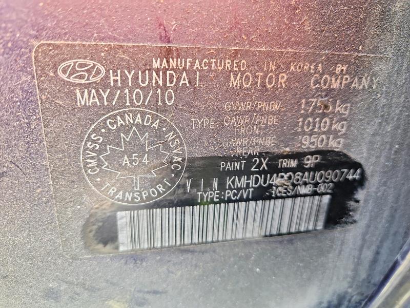Aukcja sprzedaży 2010 Hyundai Elantra, vin: KMHDU4BD8AU090744, numer aukcji: 52494816