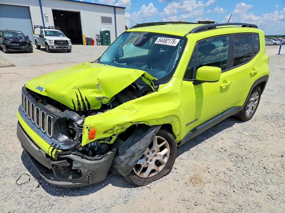 2017 Jeep Renegade მანქანა იყიდება აუქციონზე, vin: ZACCJBBB7HPG49935, აუქციონის ნომერი: 54492176
