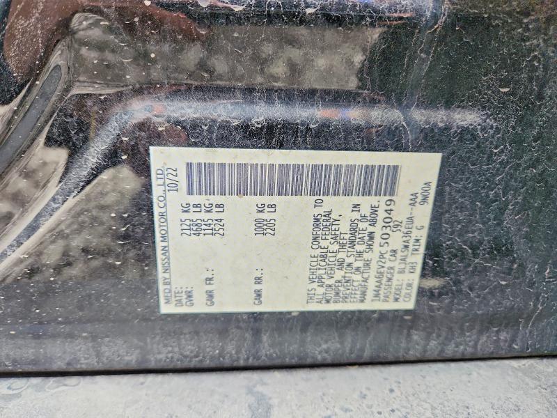 Продажа на аукционе авто 2023 Nissan Maxima, vin: 1N4AA6EV2PC503049, номер лота: 53086526