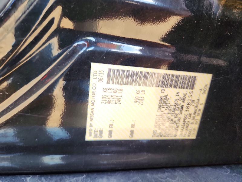 54400466 :رقم المزاد ، 1N4AA6AP6GC388155 vin ، 2016 Nissan Maxima مزاد بيع