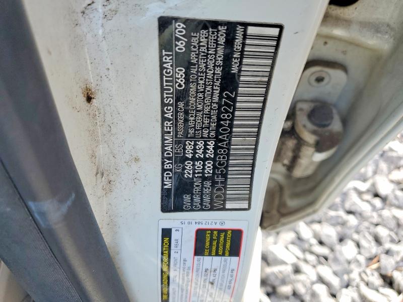 Aukcja sprzedaży 2010 Mercedes-benz E, vin: WDDHF5GB8AA048272, numer aukcji: 52923736