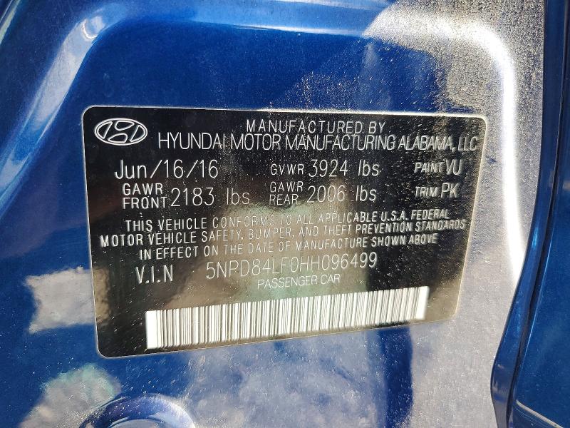 2017 Hyundai Elantra მანქანა იყიდება აუქციონზე, vin: 5NPD84LF0HH096499, აუქციონის ნომერი: 55589206