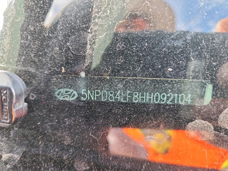 52705106 :رقم المزاد ، 5NPD84LF8HH092104 vin ، 2017 Hyundai Elantra مزاد بيع