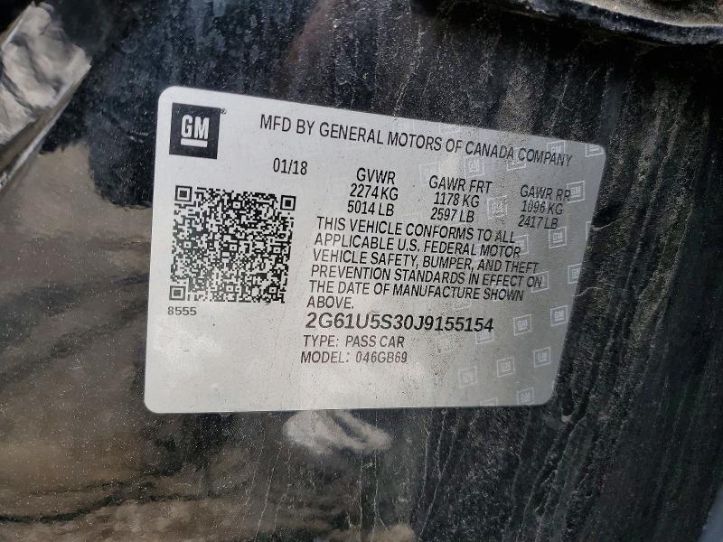 Aukcja sprzedaży 2018 Cadillac Xts, vin: 2G61U5S30J9155154, numer aukcji: 53530636