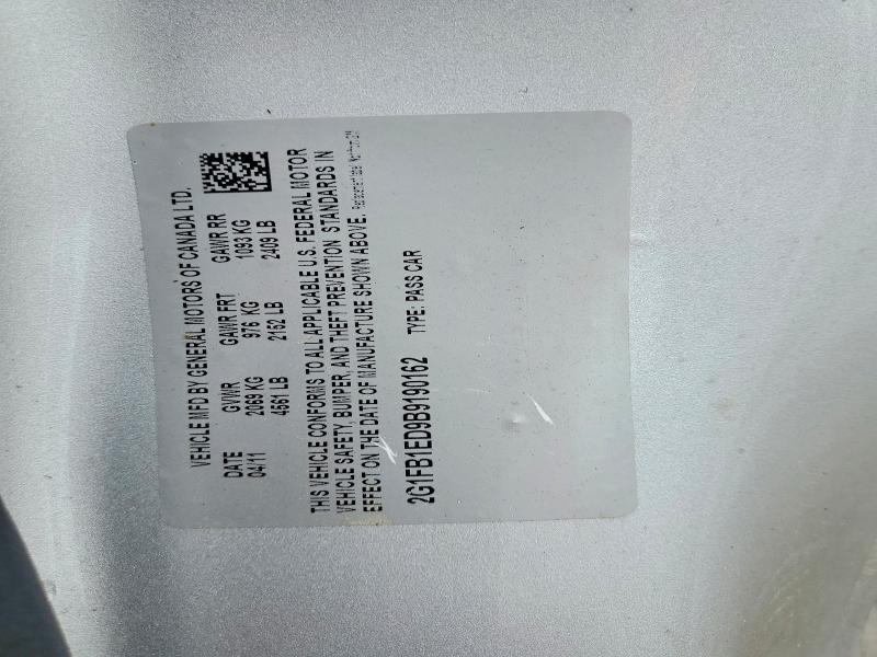Продаж на аукціоні авто 2011 Chevrolet Camaro, vin: 2G1FB1ED9B9190162, номер лоту: 51920806