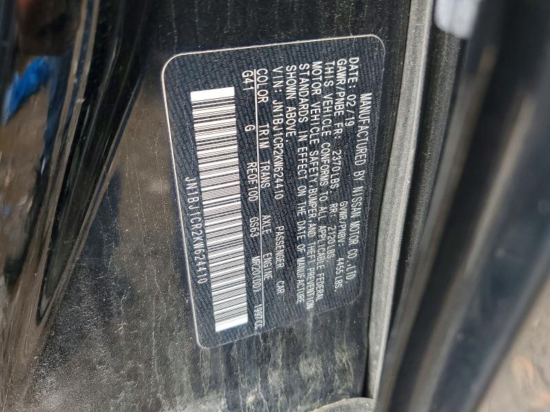 54440626 :رقم المزاد ، JN1BJ1CR2KW624410 vin ، 2019 Nissan Rogue Sport مزاد بيع