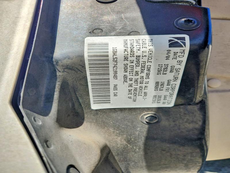 Aukcja sprzedaży 2004 Saturn Ion, vin: 1G8AL52F74Z199487, numer aukcji: 54656936