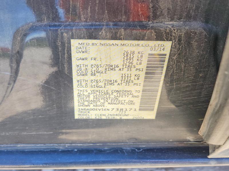 Продажа на аукционе авто 2014 Nissan Frontier, vin: 1N6AD0EV5EN738171, номер лота: 52842676