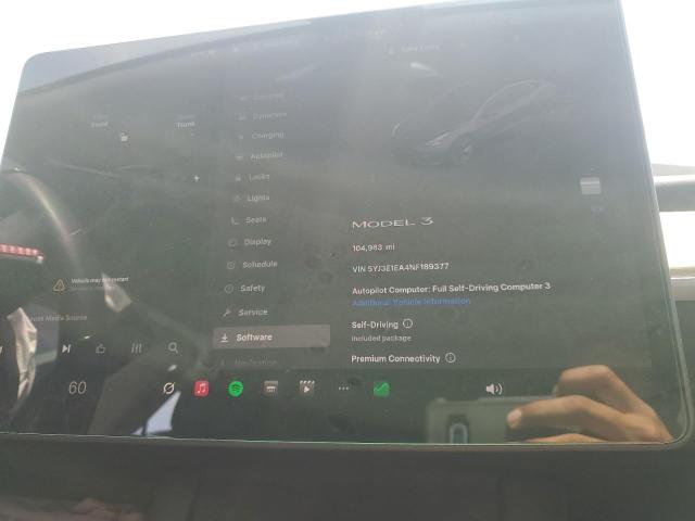 Продажа на аукционе авто 2022 Tesla Model 3, vin: 5YJ3E1EA4NF189377, номер лота: 52471866