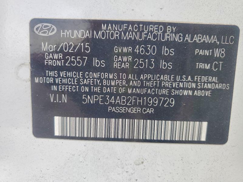 Продажа на аукционе авто 2015 Hyundai Sonata, vin: 5NPE34AB2FH199729, номер лота: 54452646