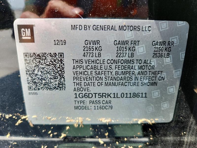 Aukcja sprzedaży 2020 Cadillac Ct5, vin: 1G6DT5RK1L0118611, numer aukcji: 52814746