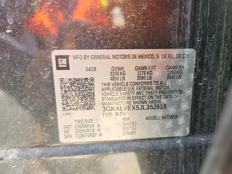 Aukcja sprzedaży 2018 Gmc Terrain, vin: 3GKALVEX5JL352918, numer aukcji: 53137936