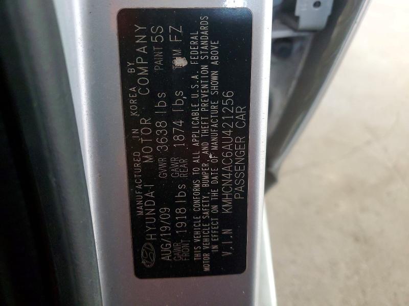 Auction sale of the 2010 Hyundai Accent, vin: KMHCN4AC6AU421256, lot number: 52687966