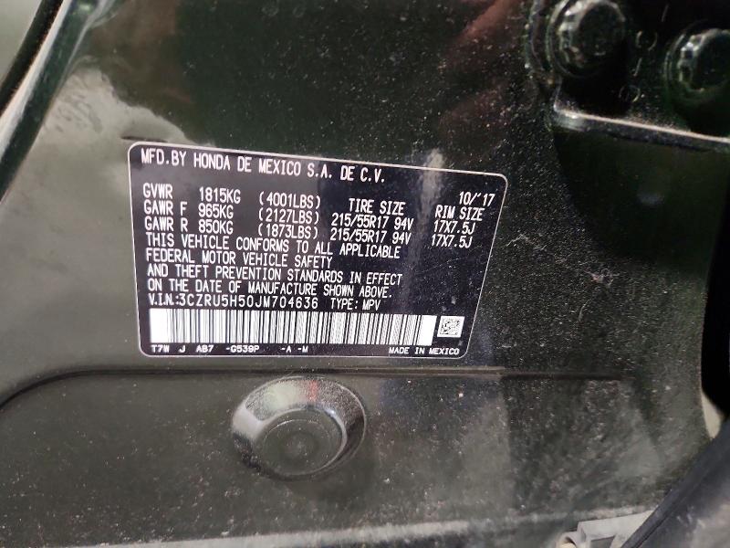 Продаж на аукціоні авто 2018 Honda Hr-v Ex, vin: 3CZRU5H50JM704636, номер лоту: 52534836