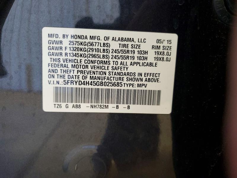 Aukcja sprzedaży 2016 Acura Mdx, vin: 5FRYD4H45GB025685, numer aukcji: 52001306