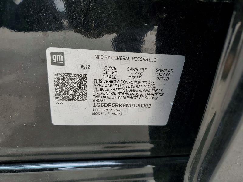 Продажа на аукционе авто 2022 Cadillac Ct5, vin: 1G6DP5RK6N0128302, номер лота: 54132616