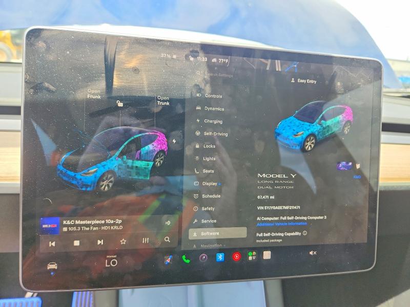 2021 Tesla Model Y მანქანა იყიდება აუქციონზე, vin: 5YJYGAEE7MF211471, აუქციონის ნომერი: 55238106