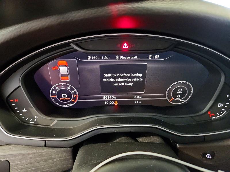 2019 Audi A4 მანქანა იყიდება აუქციონზე, vin: WAUENAF40KA052763, აუქციონის ნომერი: 53099716