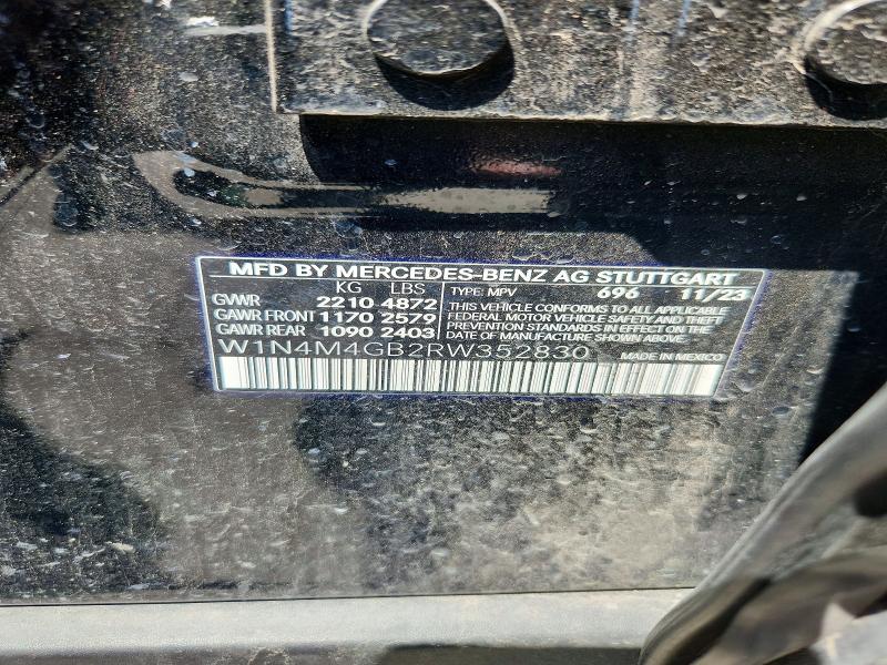 Aukcja sprzedaży 2024 Mercedes-benz Glb, vin: W1N4M4GB2RW352830, numer aukcji: 53638186
