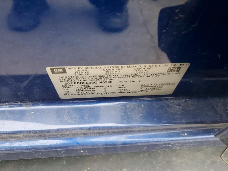 2014 Chevrolet Silverado მანქანა იყიდება აუქციონზე, vin: 3GCPCREC9EG445398, აუქციონის ნომერი: 55167976