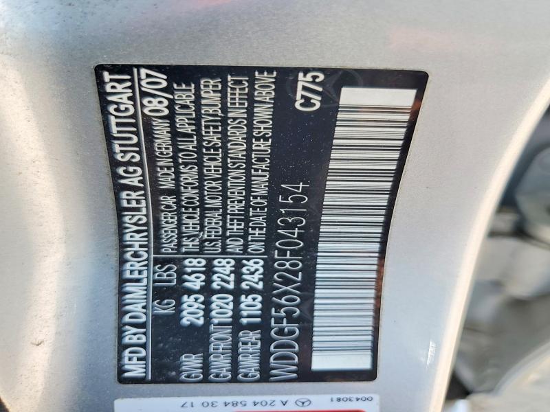 Продаж на аукціоні авто 2008 Mercedes-benz C, vin: WDDGF56X28F043154, номер лоту: 54624126