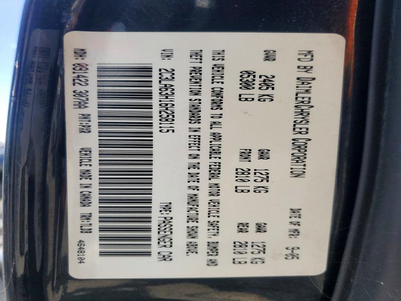 Aukcja sprzedaży 2006 Chrysler 300c, vin: 2C3LA63H16H258115, numer aukcji: 55204246