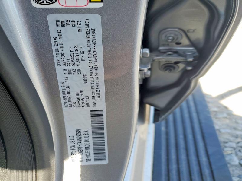 Продажа на аукционе авто 2022 Ram 1500, vin: 1C6SRFHT4NN290549, номер лота: 52368586