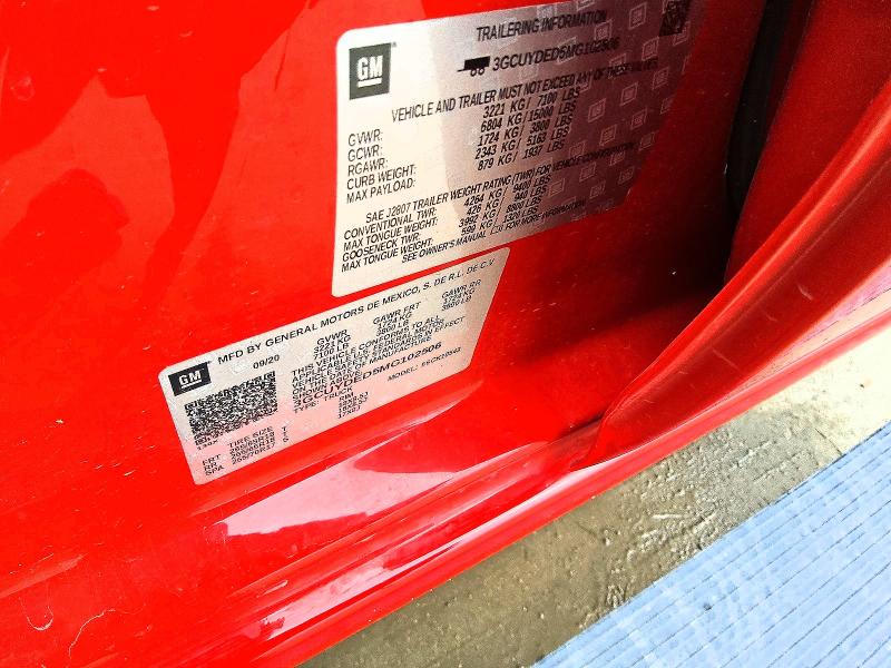 Продаж на аукціоні авто 2021 Chevrolet Silverado, vin: 3GCUYDED5MG102506, номер лоту: 50954396