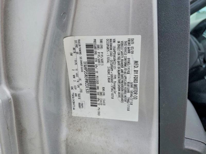 Aukcja sprzedaży 2009 Ford Focus, vin: 1FAHP35N59W231531, numer aukcji: 53810956
