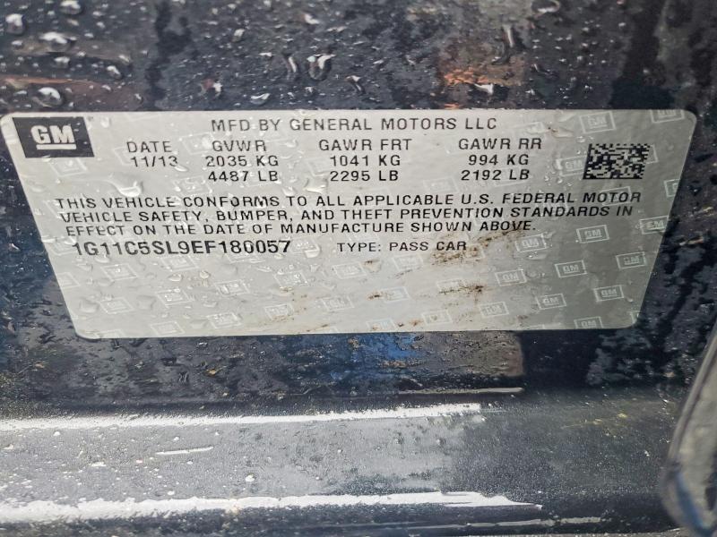 Продаж на аукціоні авто 2014 Chevrolet Malibu, vin: 1G11C5SL9EF180057, номер лоту: 54857546