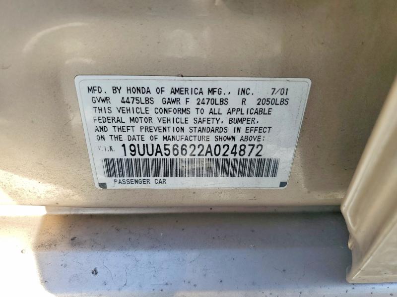 Продажа на аукционе авто 2002 Acura 3.2tl, vin: 19UUA56622A024872, номер лота: 52465556
