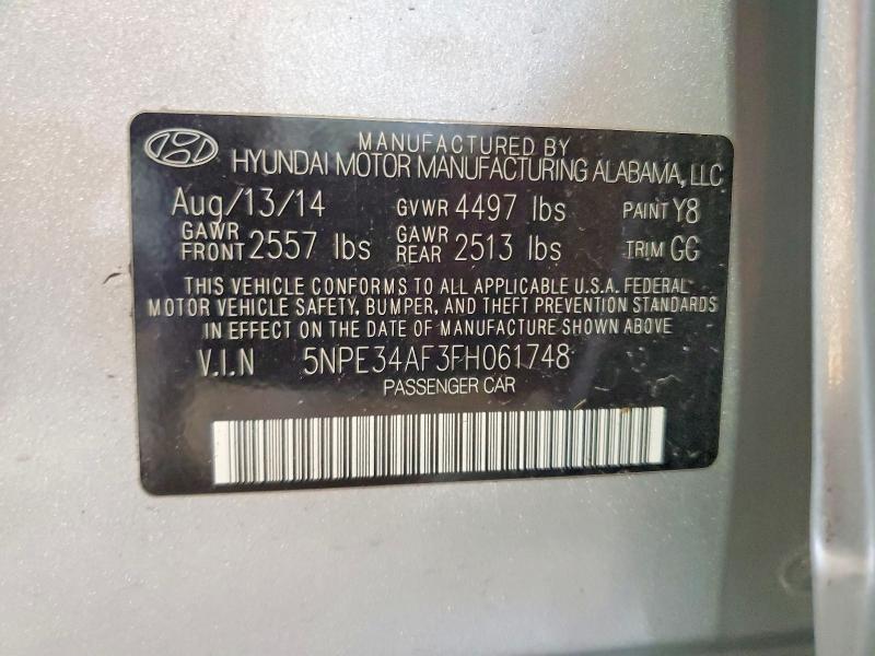 Aukcja sprzedaży 2015 Hyundai Sonata, vin: 5NPE34AF3FH061748, numer aukcji: 54164886