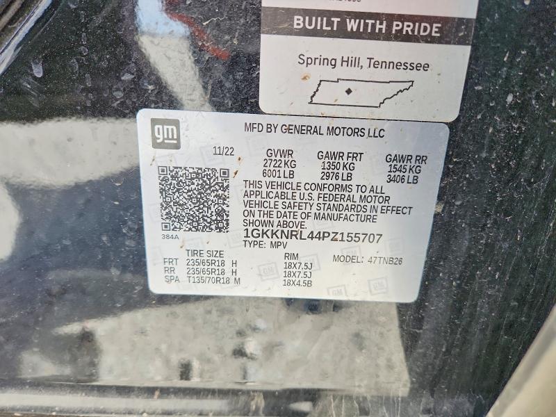 Aukcja sprzedaży 2023 Gmc Acadia, vin: 1GKKNRL44PZ155707, numer aukcji: 55054846