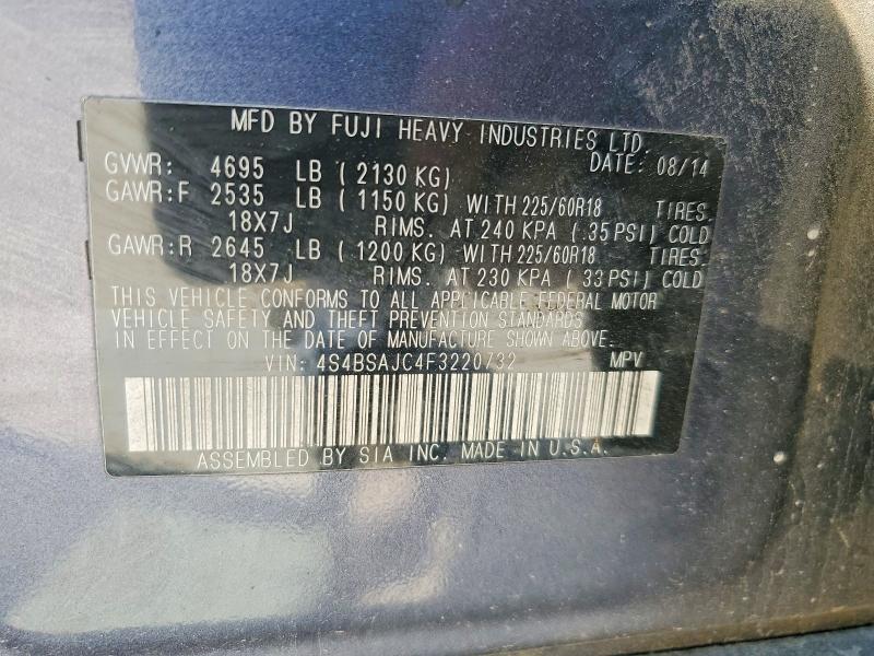 Продаж на аукціоні авто 2015 Subaru Outback, vin: 4S4BSAJC4F3220732, номер лоту: 53069096