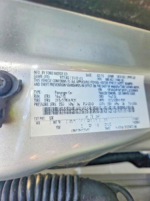 Продажа на аукционе авто 2015 Ford Focus, vin: 1FADP3F20FL233865, номер лота: 52816736