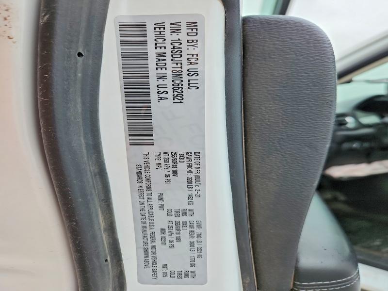 2021 Dodge Durango მანქანა იყიდება აუქციონზე, vin: 1C4SDJFT8MC662921, აუქციონის ნომერი: 53903176
